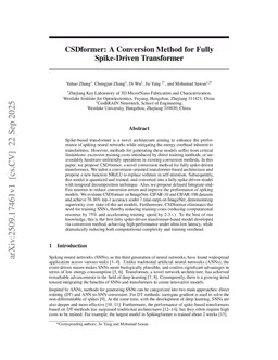 CSDformer: A Conversion Method for Fully Spike-Driven Transformer