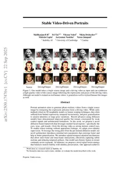 Stable Video-Driven Portraits