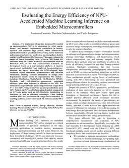 Evaluating the Energy Efficiency of NPU-Accelerated Machine Learning Inference on Embedded Microcontrollers