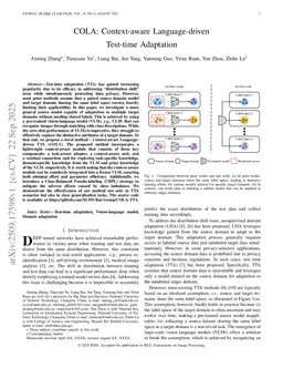 COLA: Context-aware Language-driven Test-time Adaptation