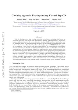 Clothing agnostic Pre-inpainting Virtual Try-ON