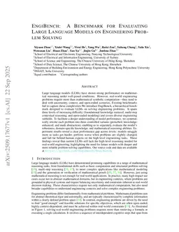 EngiBench: A Benchmark for Evaluating Large Language Models on Engineering Problem Solving