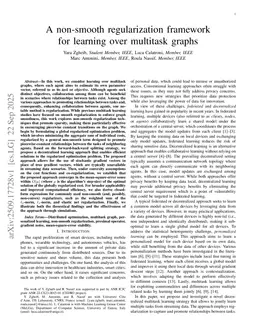 A non-smooth regularization framework for learning over multitask graphs