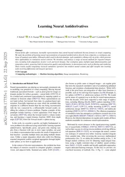 Learning Neural Antiderivatives