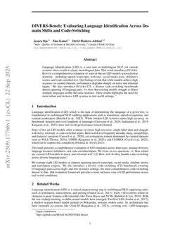 DIVERS-Bench: Evaluating Language Identification Across Domain Shifts and Code-Switching
