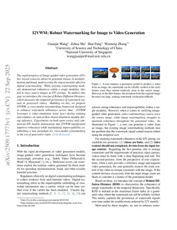I2VWM: Robust Watermarking for Image to Video Generation