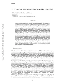 Elucidating the Design Space of FP4 training