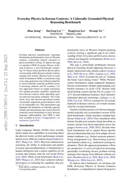 Everyday Physics in Korean Contexts: A Culturally Grounded Physical Reasoning Benchmark