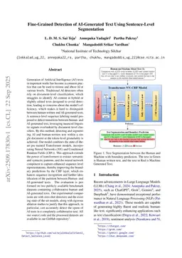 Fine-Grained Detection of AI-Generated Text Using Sentence-Level Segmentation
