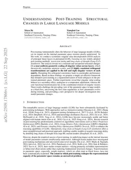 Understanding Post-Training Structural Changes in Large Language Models