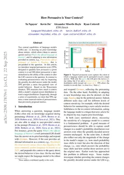 How Persuasive is Your Context?