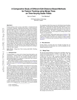 A Comparative Study of Different Edit Distance-Based Methods for Feature Tracking using Merge Trees on Time-Varying Scalar Fields
