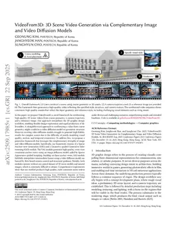VideoFrom3D: 3D Scene Video Generation via Complementary Image and Video Diffusion Models