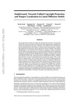 StableGuard: Towards Unified Copyright Protection and Tamper Localization in Latent Diffusion Models