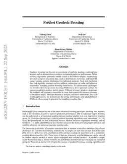 Fréchet Geodesic Boosting