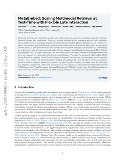 MetaEmbed: Scaling Multimodal Retrieval at Test-Time with Flexible Late Interaction