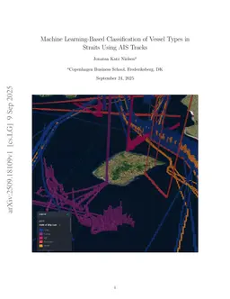 Machine Learning-Based Classification of Vessel Types in Straits Using AIS Tracks