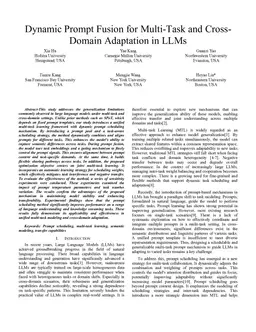 Dynamic Prompt Fusion for Multi-Task and Cross-Domain Adaptation in LLMs