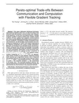 Pareto-optimal Trade-offs Between Communication and Computation with Flexible Gradient Tracking