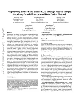 Augmenting Limited and Biased RCTs through Pseudo-Sample Matching-Based Observational Data Fusion Method