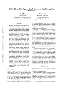 HSGM: Hierarchical Segment-Graph Memory for Scalable Long-Text Semantics