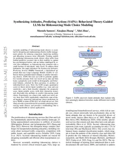 Synthesizing Attitudes, Predicting Actions (SAPA): Behavioral Theory-Guided LLMs for Ridesourcing Mode Choice Modeling