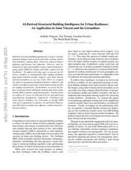 AI-Derived Structural Building Intelligence for Urban Resilience: An Application in Saint Vincent and the Grenadines