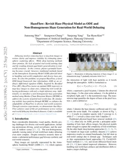 HazeFlow: Revisit Haze Physical Model as ODE and Non-Homogeneous Haze Generation for Real-World Dehazing