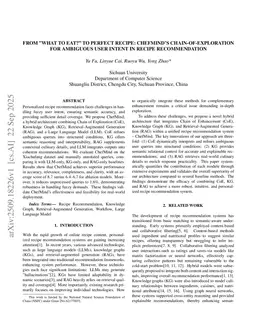 From "What to Eat?" to Perfect Recipe: ChefMind's Chain-of-Exploration for Ambiguous User Intent in Recipe Recommendation