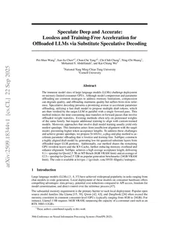 Speculate Deep and Accurate: Lossless and Training-Free Acceleration for Offloaded LLMs via Substitute Speculative Decoding