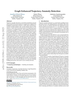 Graph Enhanced Trajectory Anomaly Detection