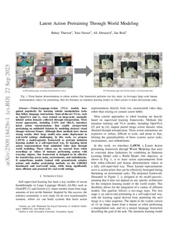 Latent Action Pretraining Through World Modeling