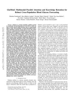 GluMind: Multimodal Parallel Attention and Knowledge Retention for Robust Cross-Population Blood Glucose Forecasting