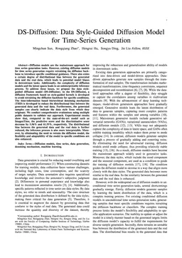 DS-Diffusion: Data Style-Guided Diffusion Model for Time-Series Generation