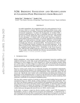 N2M: Bridging Navigation and Manipulation by Learning Pose Preference from Rollout