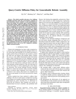 Query-Centric Diffusion Policy for Generalizable Robotic Assembly