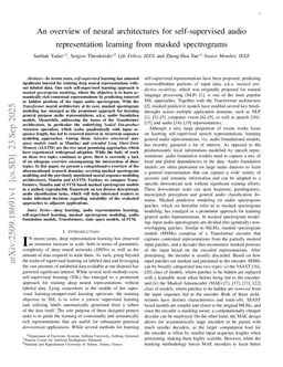 An overview of neural architectures for self-supervised audio representation learning from masked spectrograms