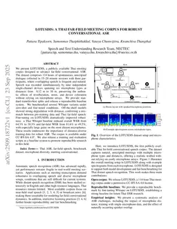 LOTUSDIS: A Thai far-field meeting corpus for robust conversational ASR