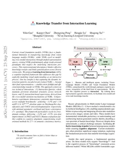 Knowledge Transfer from Interaction Learning