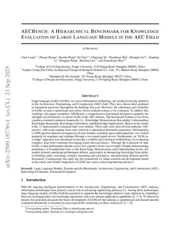 AECBench: A Hierarchical Benchmark for Knowledge Evaluation of Large Language Models in the AEC Field