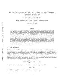 On the Convergence of Policy Mirror Descent with Temporal Difference Evaluation