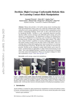 DexSkin: High-Coverage Conformable Robotic Skin for Learning Contact-Rich Manipulation