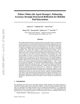 Failure Makes the Agent Stronger: Enhancing Accuracy through Structured Reflection for Reliable Tool Interactions