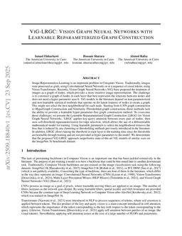 ViG-LRGC: Vision Graph Neural Networks with Learnable Reparameterized Graph Construction