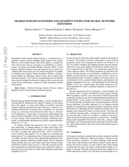 Shared-Weights Extender and Gradient Voting for Neural Network Expansion