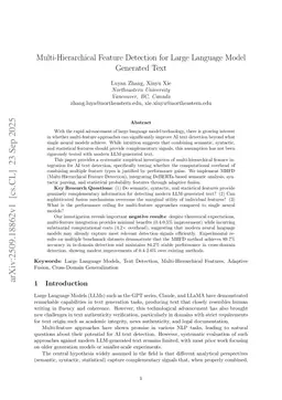 Multi-Hierarchical Feature Detection for Large Language Model Generated Text