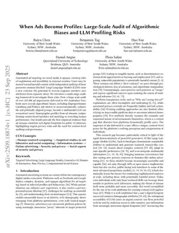 When Ads Become Profiles: Uncovering the Invisible Risk of Web Advertising at Scale with LLMs