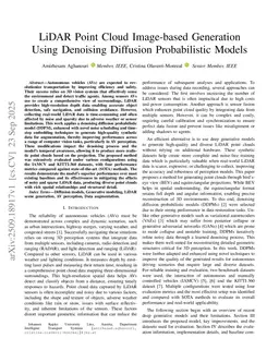 LiDAR Point Cloud Image-based Generation Using Denoising Diffusion Probabilistic Models