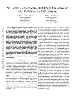 No Labels Needed: Zero-Shot Image Classification with Collaborative Self-Learning