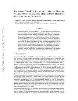 Tackling GNARLy Problems: Graph Neural Algorithmic Reasoning Reimagined through Reinforcement Learning